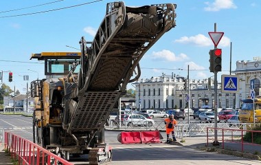 В Рыбинске начали ремонтировать ул. Вокзальную.